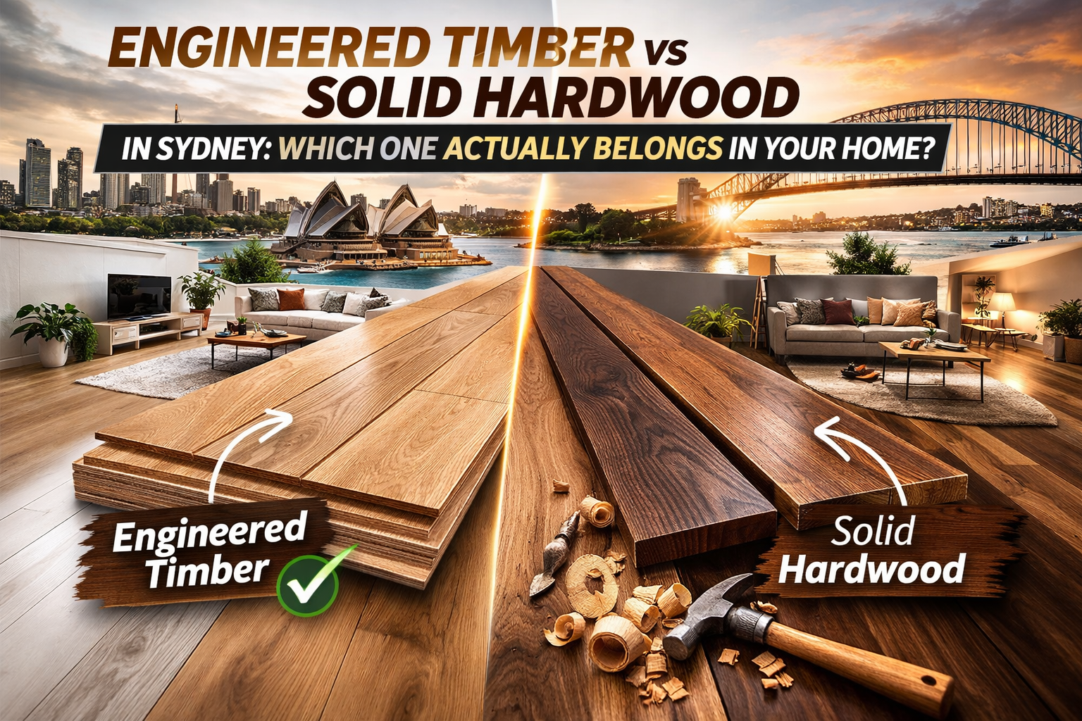 Engineered Timber vs Solid Hardwood in Sydney: Which One Actually Belongs in Your Home?