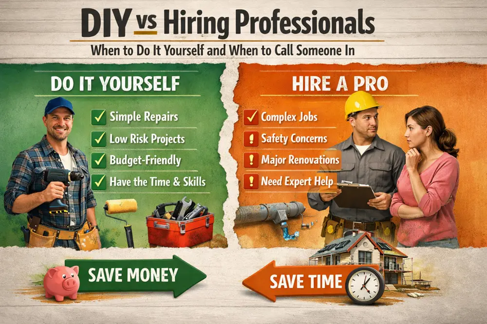 DIY vs Hiring Professionals: When to Do It Yourself and When to Call Someone In
